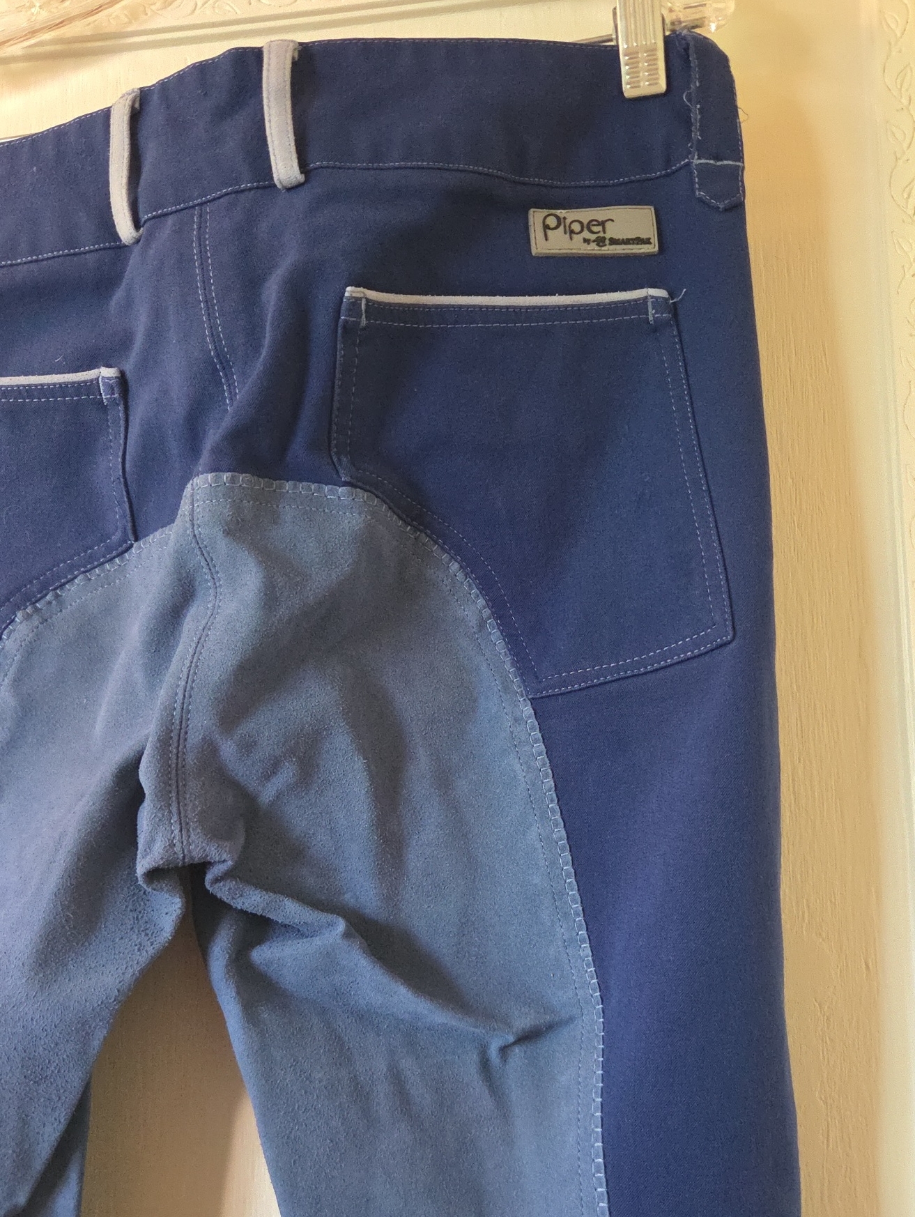 Smartpak Piper Suede Fullseat Breeches - Navy/Sky - 34 Long — image 7 of 8